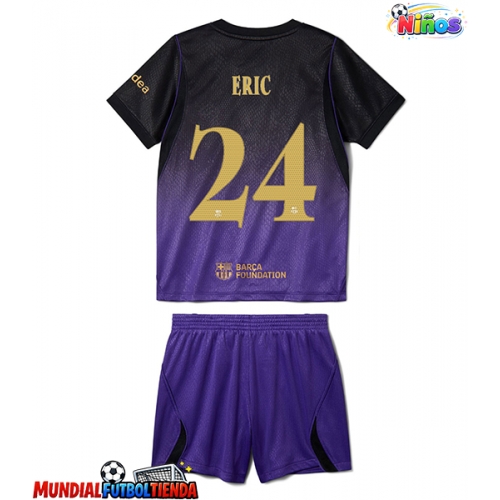 Camiseta Barcelona Eric Garcia #24 Segunda Equipación Replica 2026-27 para niños mangas cortas (+ Pantalones cortos)